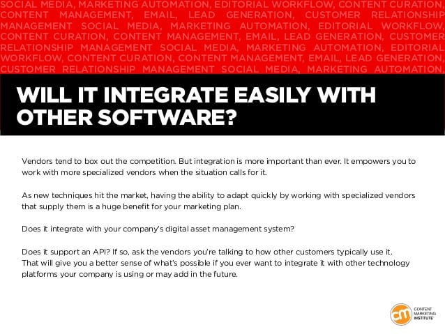 Integrate easily with other software